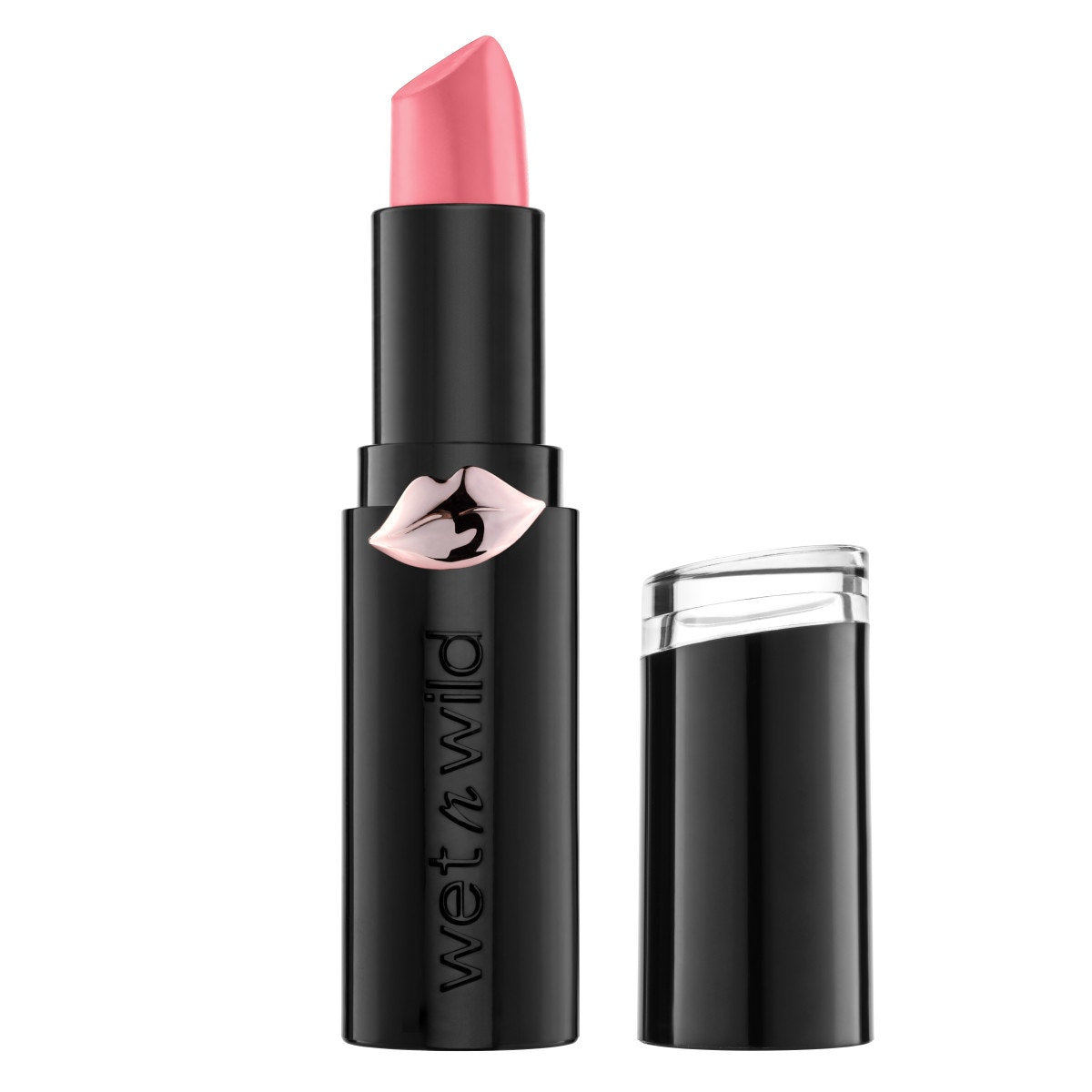 Wet n wild | Mega Last Matte Lip Color- Think Pink | Product front facing cap off, with no background