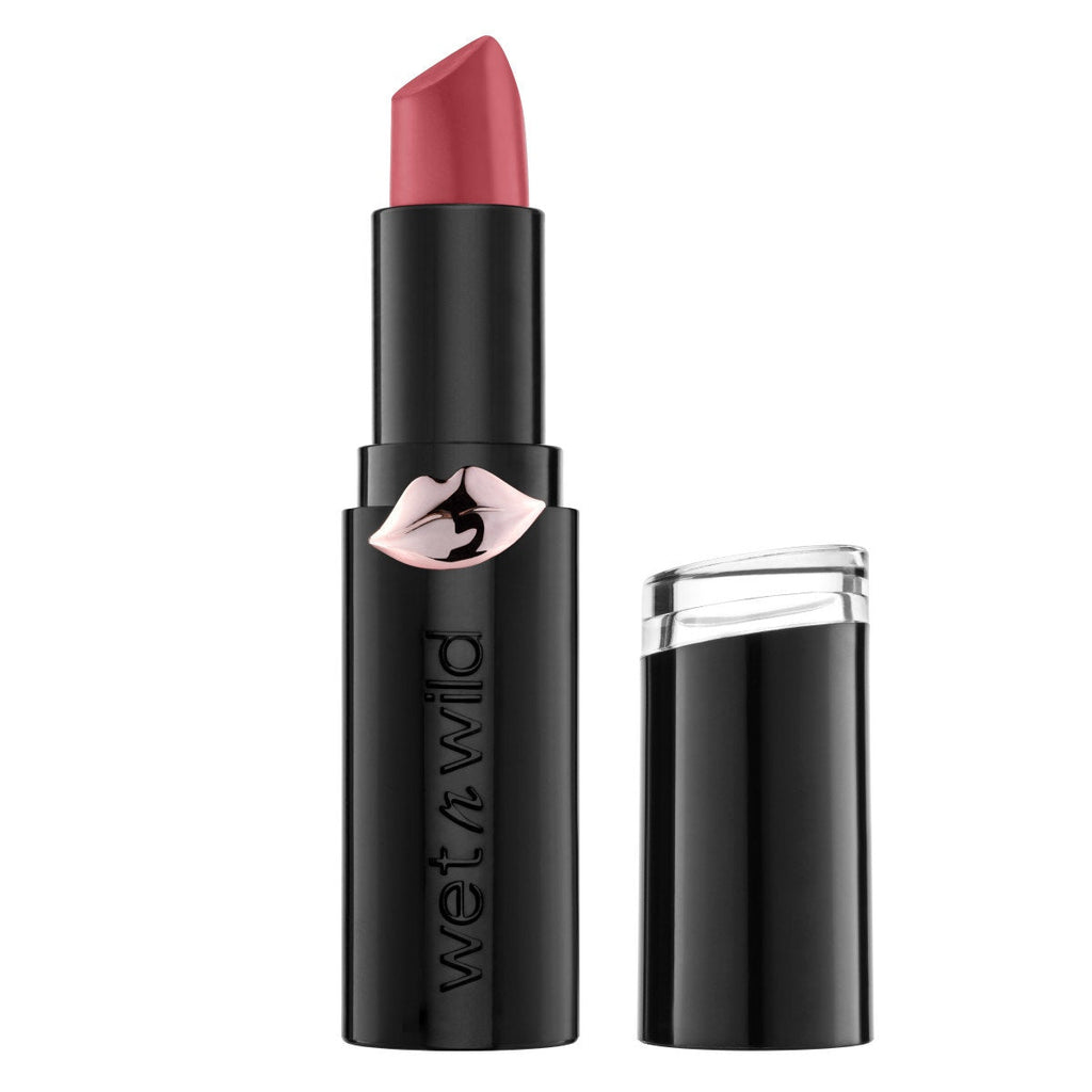 Wet n wild | Mega Last Matte Lip Color- Wine Room | Product front facing cap off, with no background
