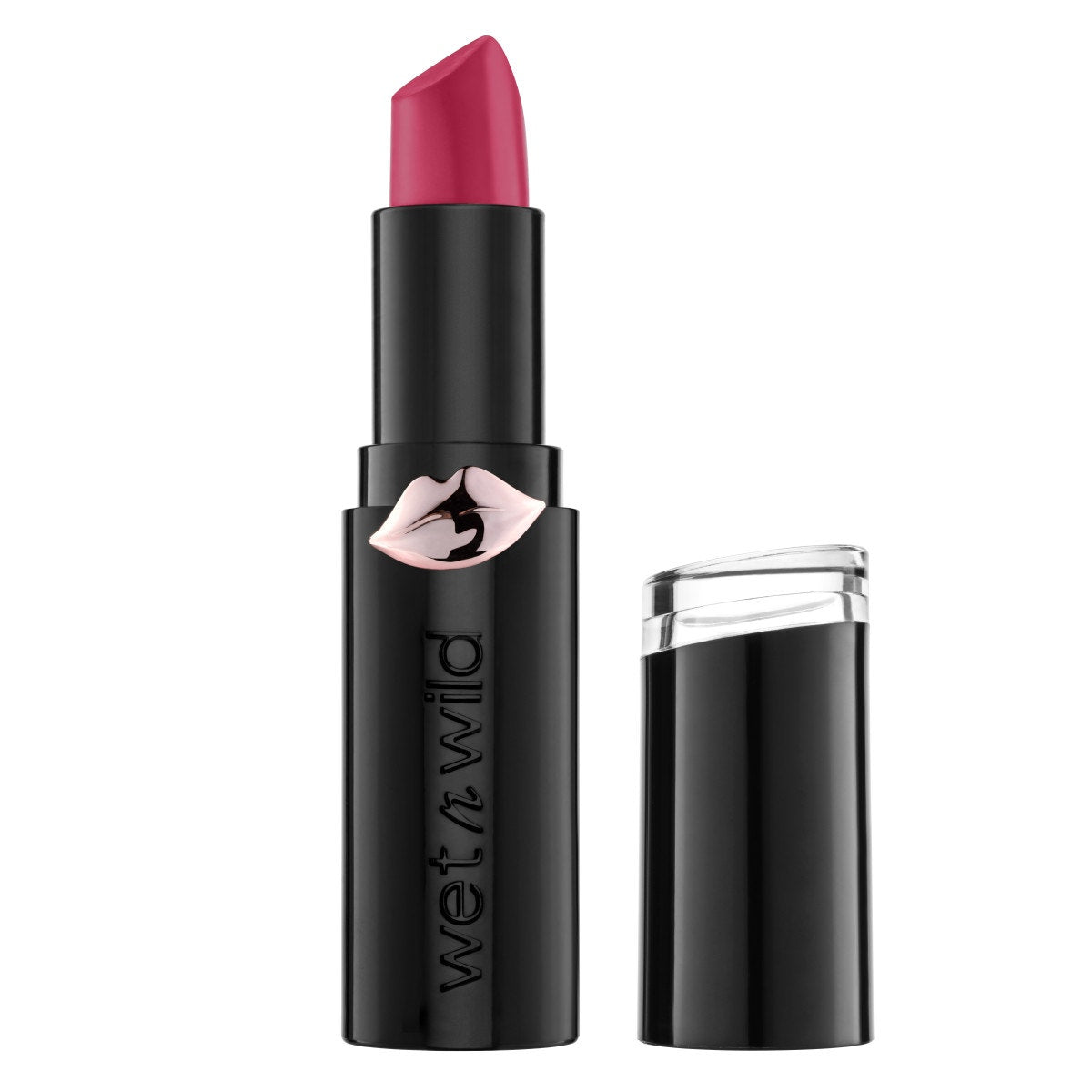 Wet n wild | Mega Last Matte Lip Color- Cherry Picking | Product front facing cap off, with no background