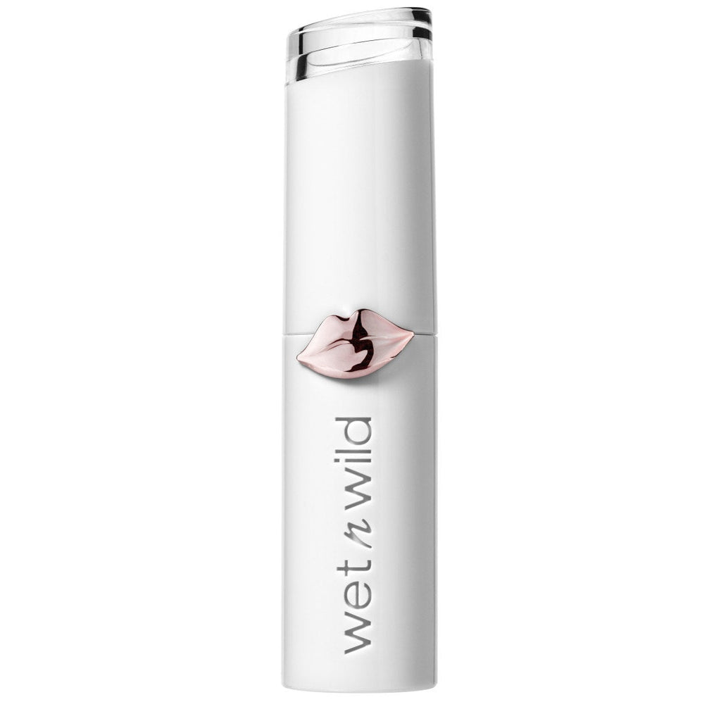 Wet n wild | Mega Last High-Shine Lip Color- Clothes Off | Product front facing cap on, with no background