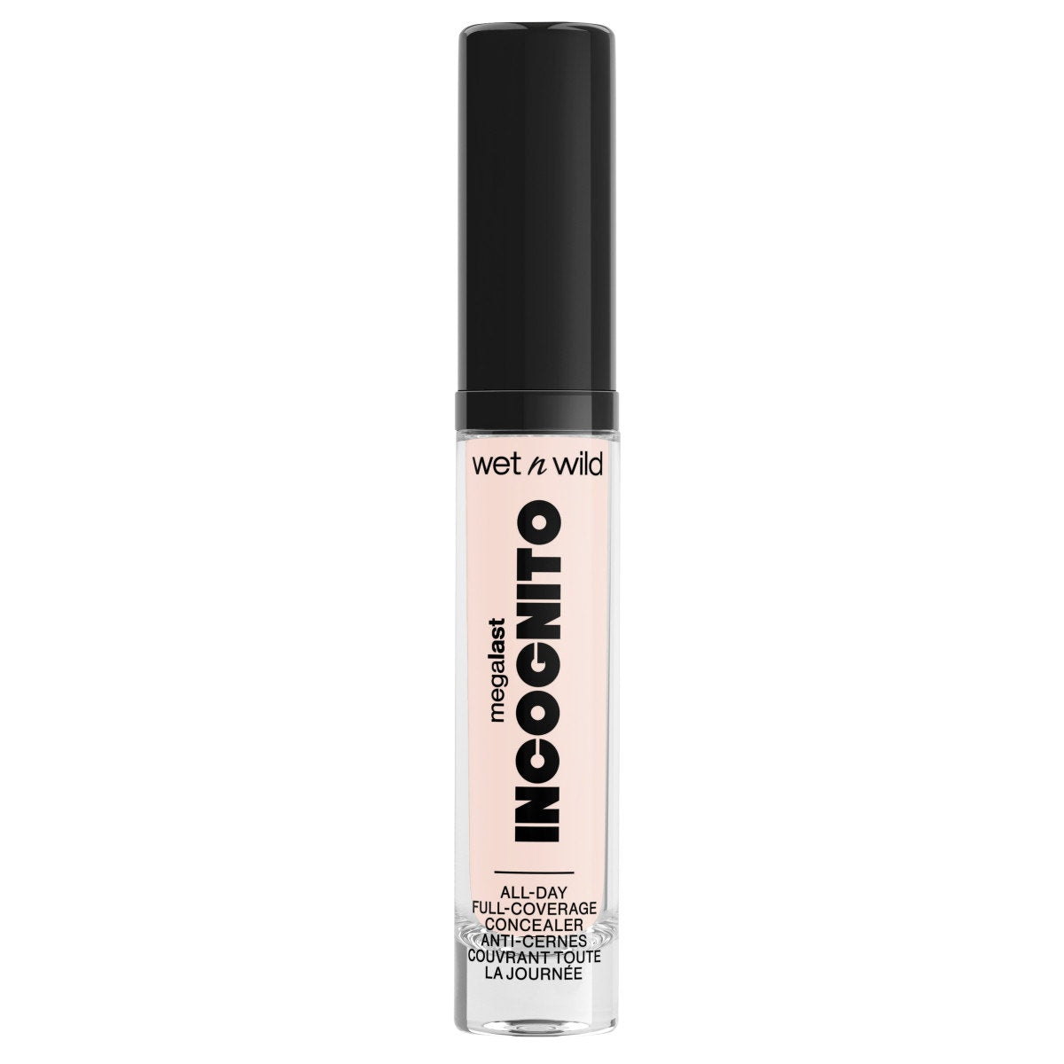 Wet n wild | Mega Last Incognito All-Day Full Coverage Concealer | Product front facing cap on, with no background