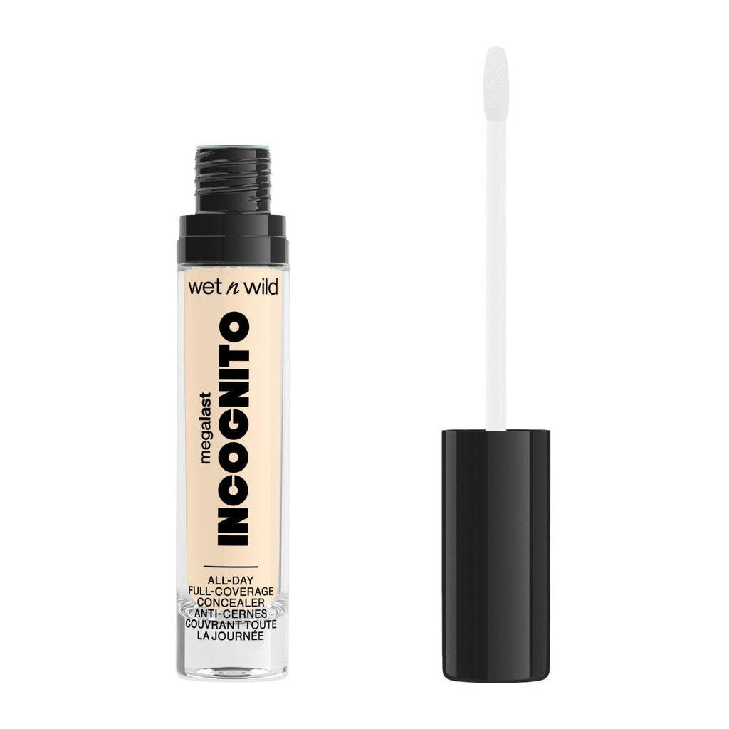 Wet n wild | Mega Last Incognito All-Day Full Coverage Concealer | Product front facing cap off, with no background
