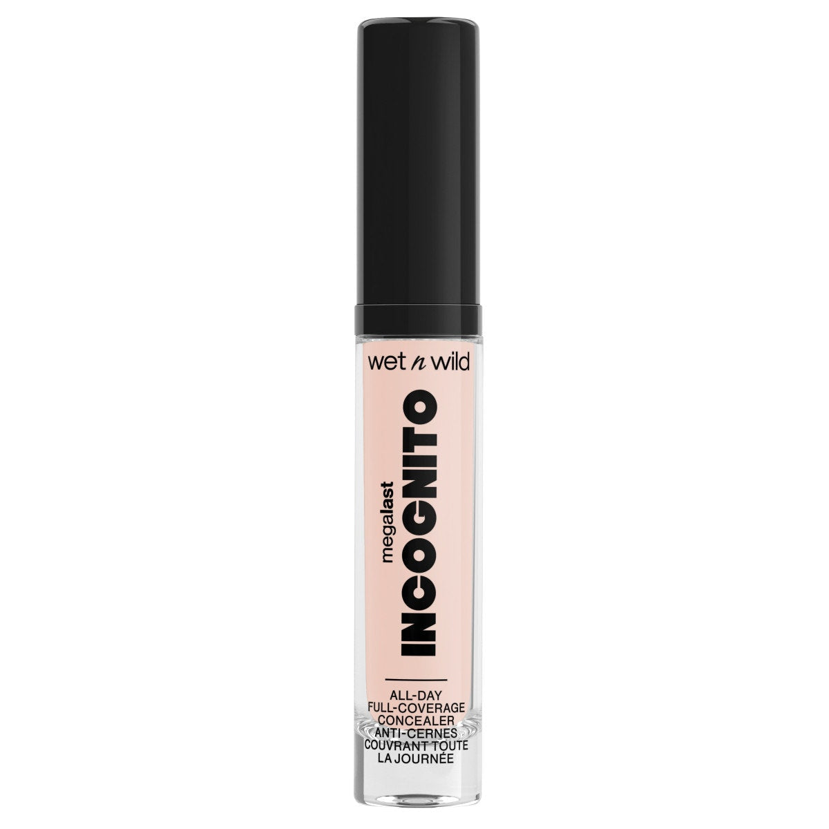 Wet n wild | Mega Last Incognito All-Day Full Coverage Concealer | Product front facing cap on, with no background