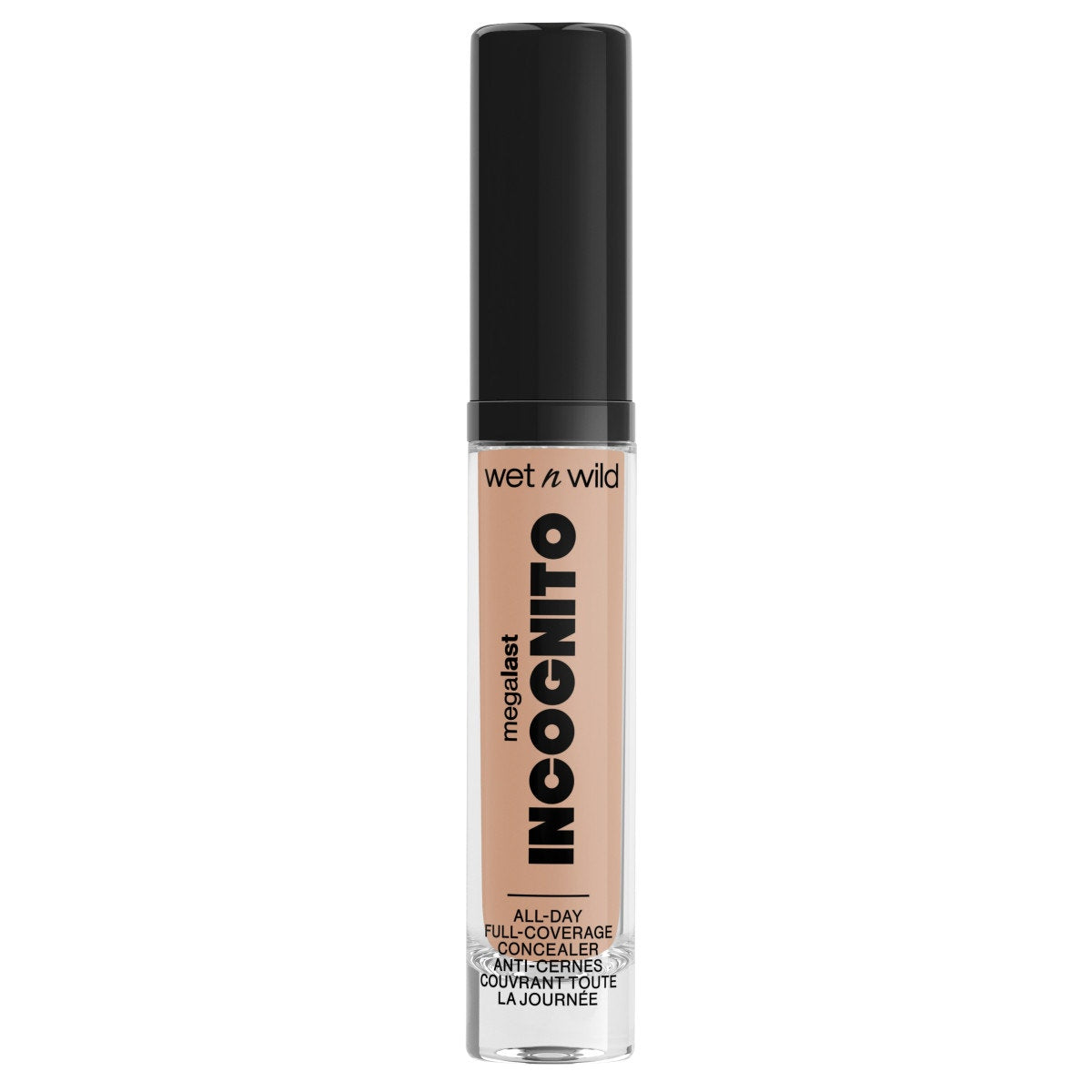 Wet n wild | Mega Last Incognito All-Day Full Coverage Concealer | Product front facing cap on, with no background