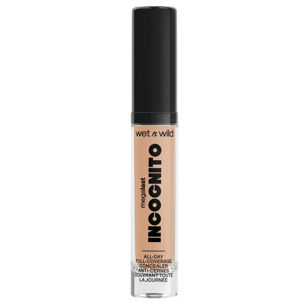 Wet n wild | Mega Last Incognito All-Day Full Coverage Concealer | Product front facing cap on, with no background