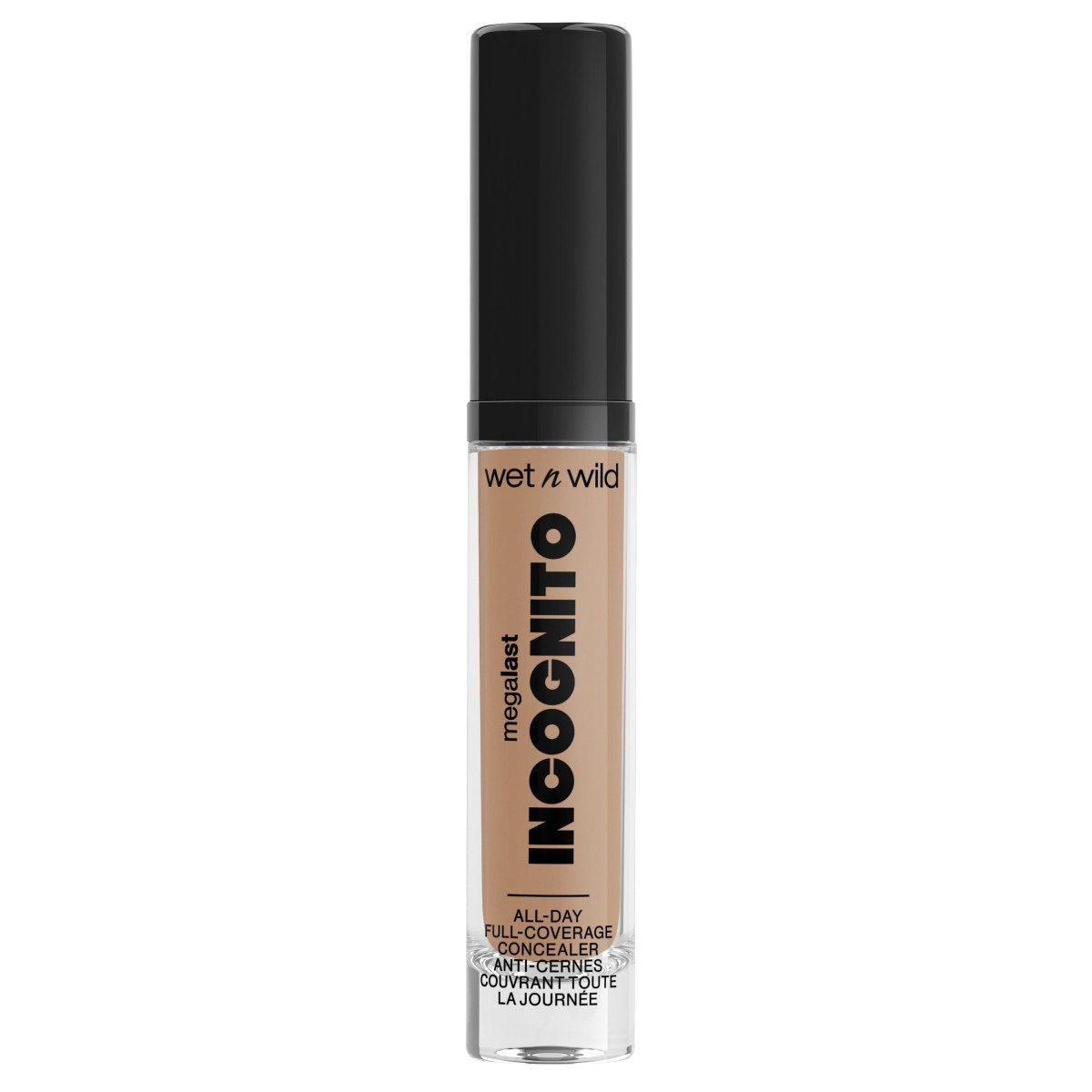 Wet n wild | Mega Last Incognito All-Day Full Coverage Concealer | Product front facing cap on, with no background