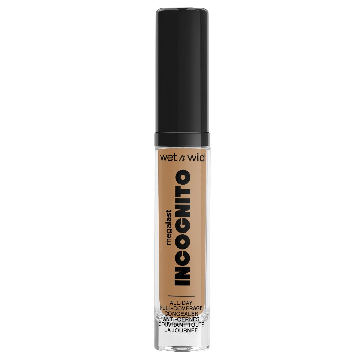Wet n wild | Mega Last Incognito All-Day Full Coverage Concealer | Product front facing cap on, with no background