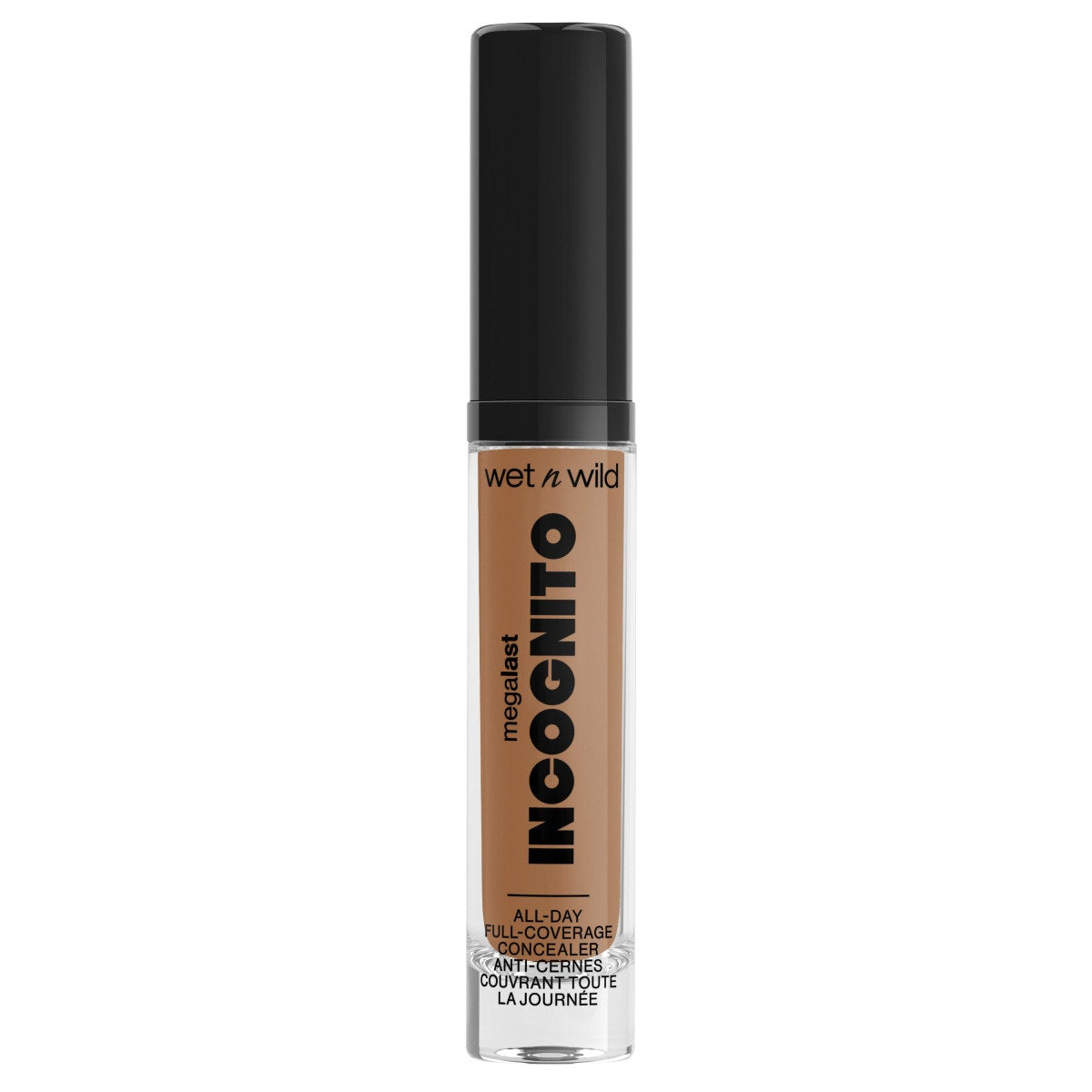 Wet n wild | Mega Last Incognito All-Day Full Coverage Concealer | Product front facing cap on, with no background