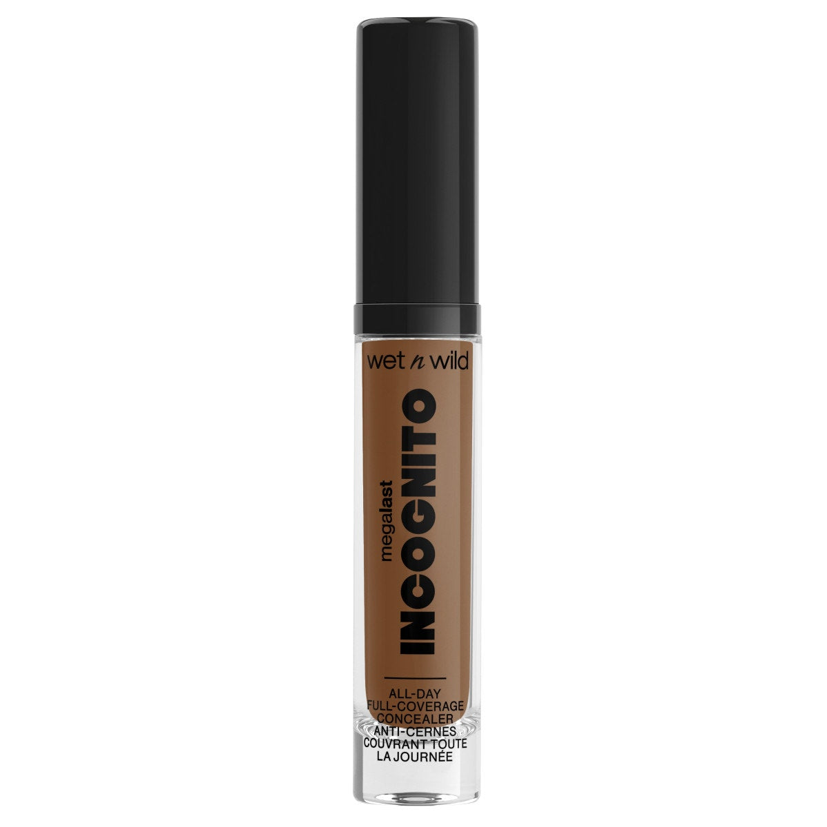 Wet n wild | Mega Last Incognito All-Day Full Coverage Concealer | Product front facing cap on, with no background