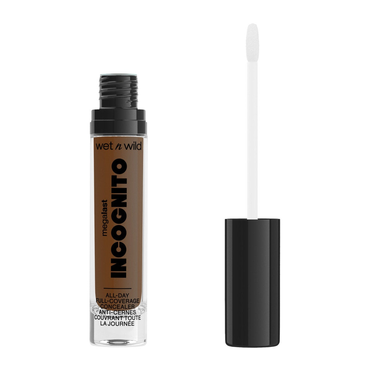 Wet n wild | Mega Last Incognito All-Day Full Coverage Concealer | Product front facing cap off, with no background
