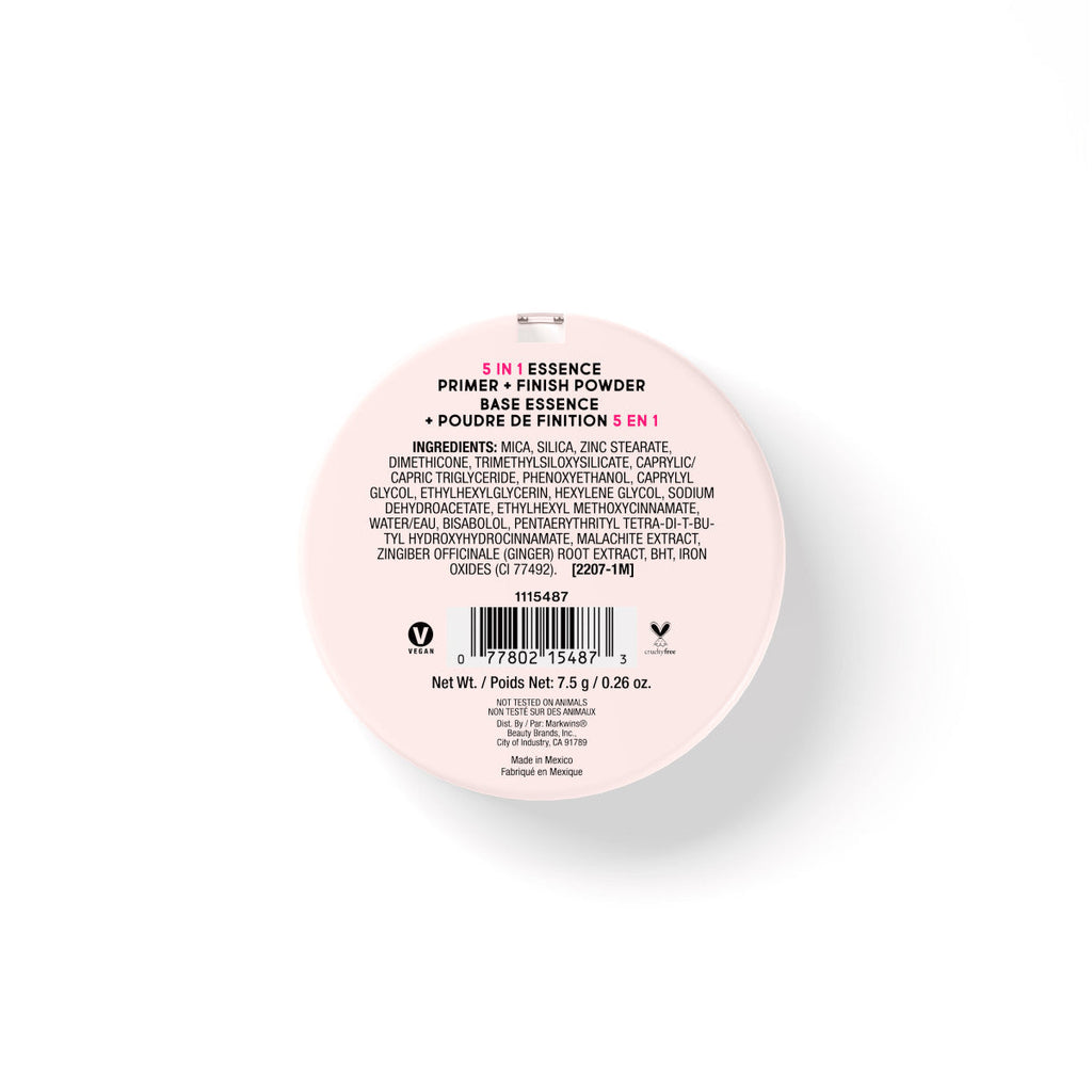wet n wild | 5 in 1 Essence Primer + Finishing Powder | Product backside