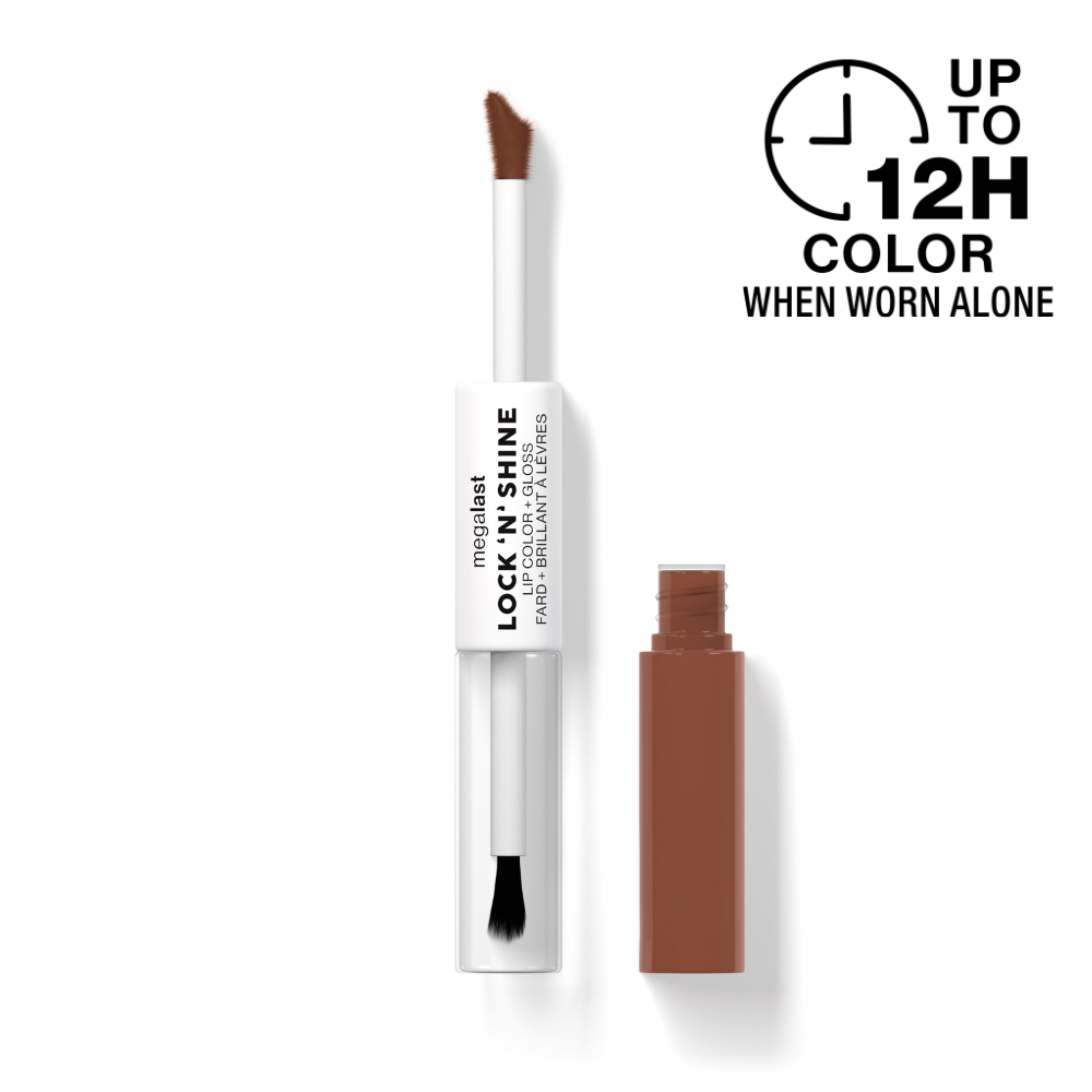 Megalast Lock 'N' Shine Lip Color + Gloss- Lotus Petal