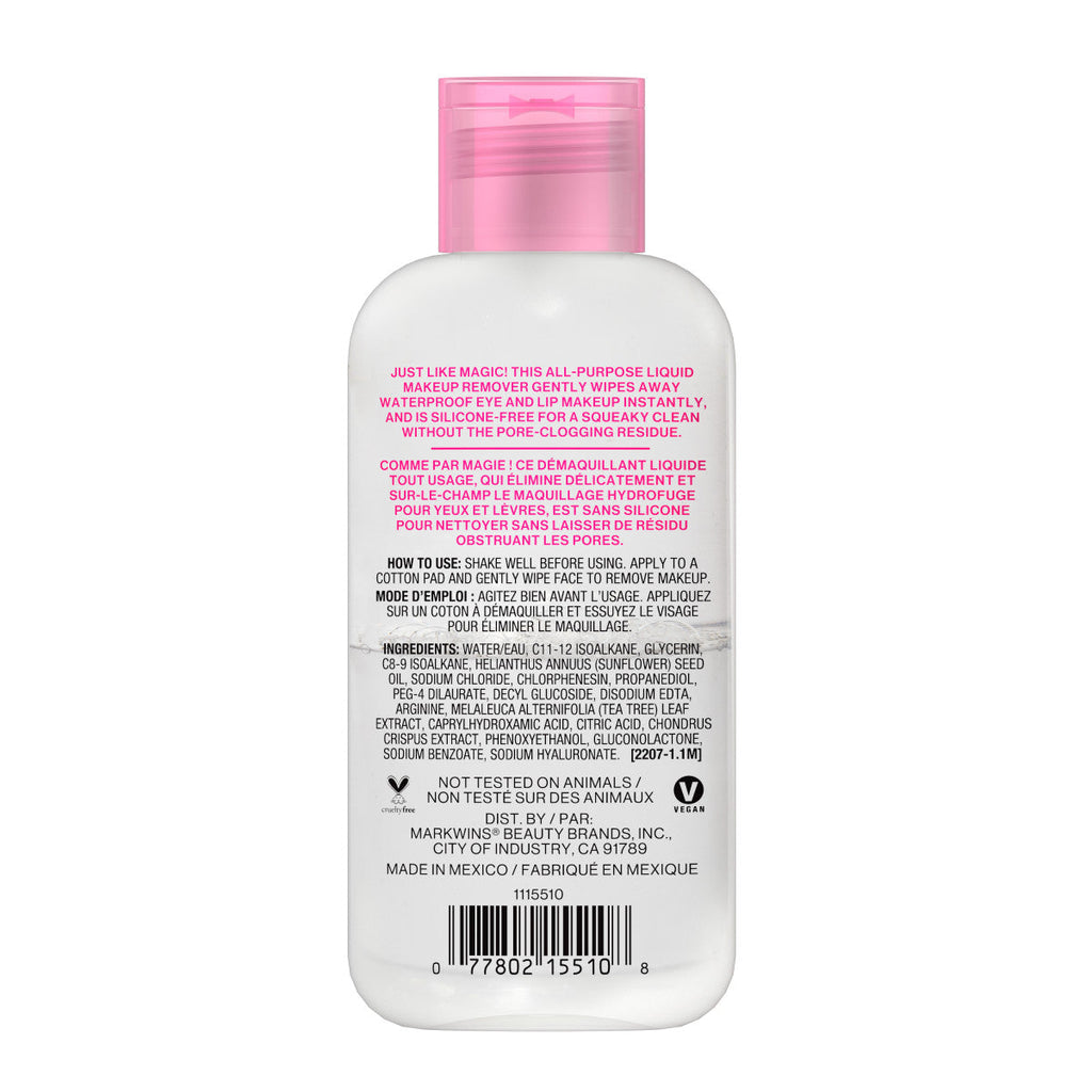 wet n wild | Ta-Da! Eraser Silicone-Free Waterproof Eye And Lip Makeup Remover | Product facing back