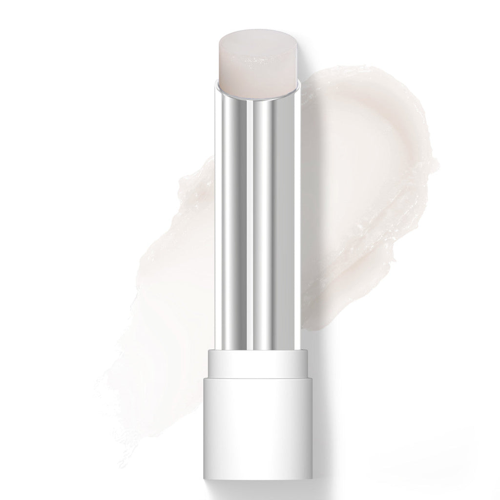 Wet n wild | Rose Comforting Lip Color- So Much Shine | Product front facing cap off, with product swatch background