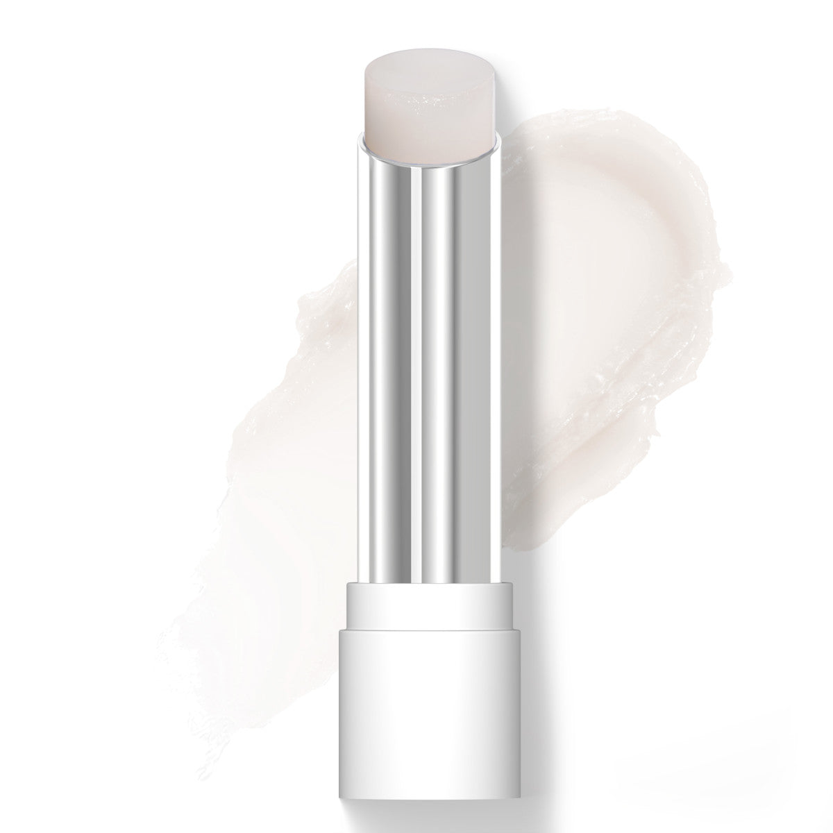 Wet n wild | Rose Comforting Lip Color- So Much Shine | Product front facing cap off, with product swatch background