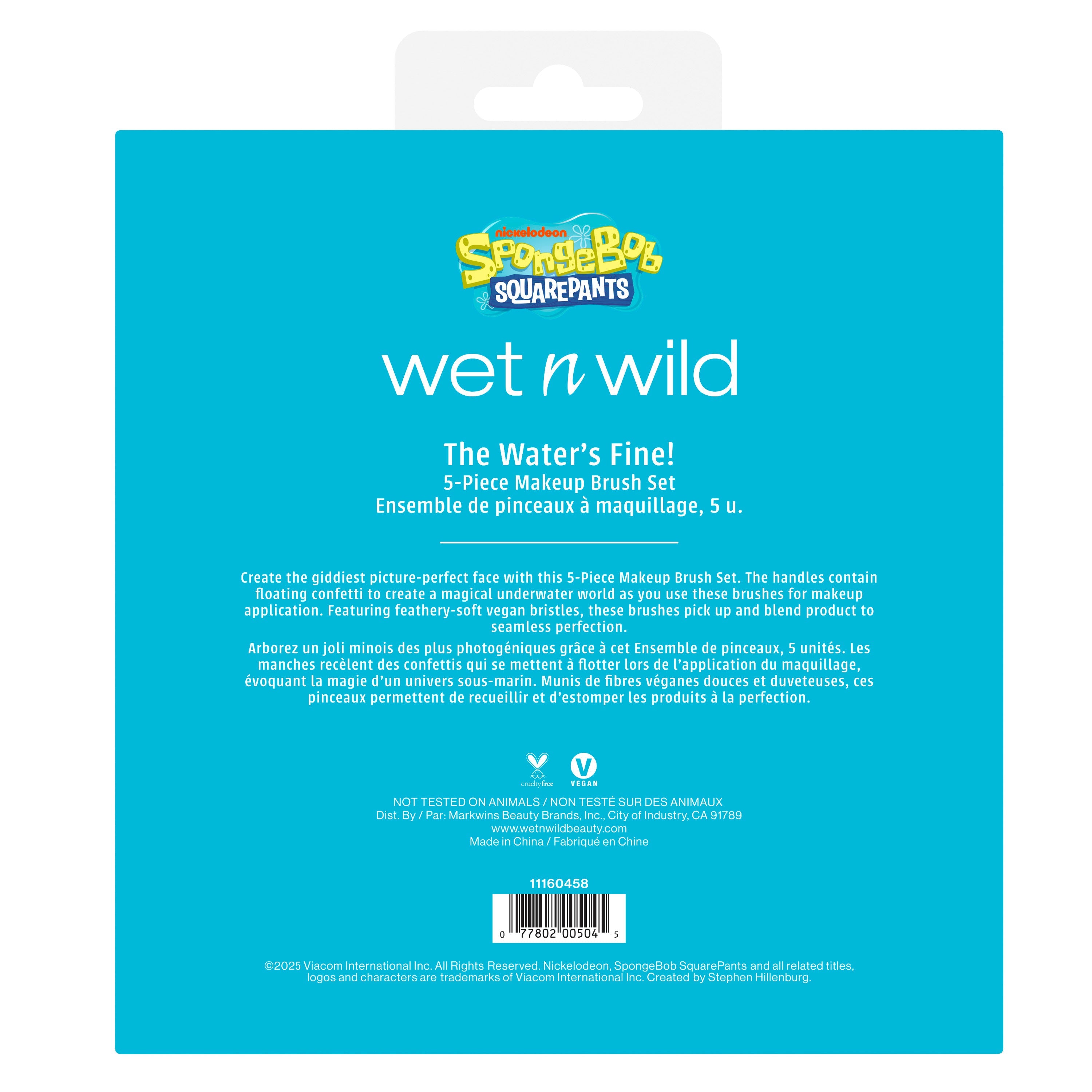 wet n wild x spongebob brush set