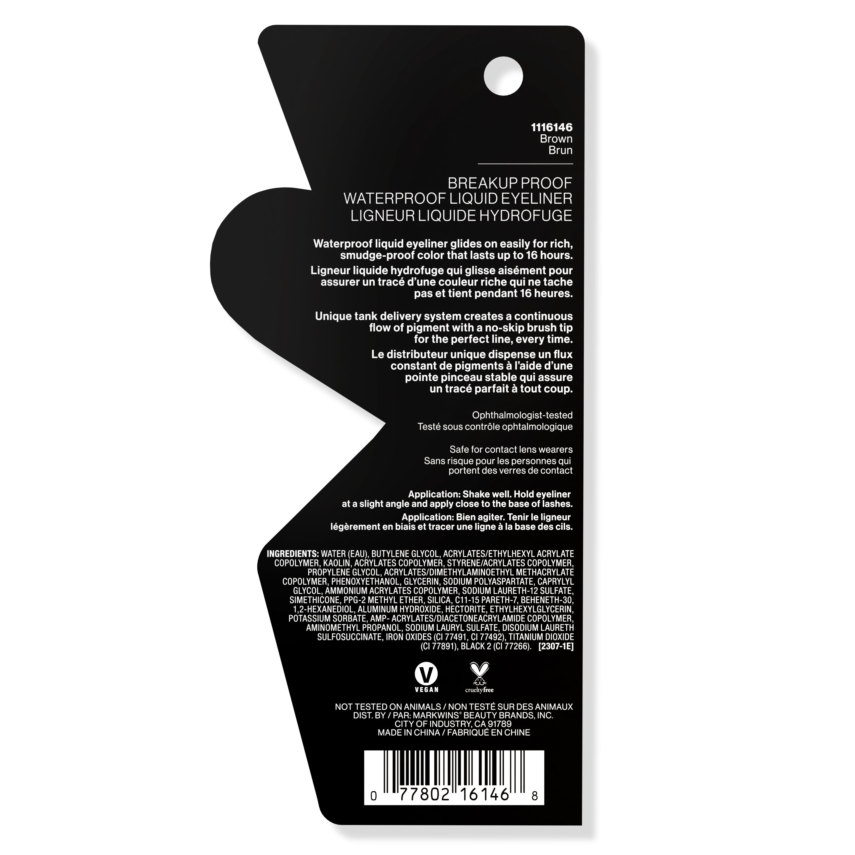 Breakup Proof Waterproof Liquid Eyeliner- Brown
