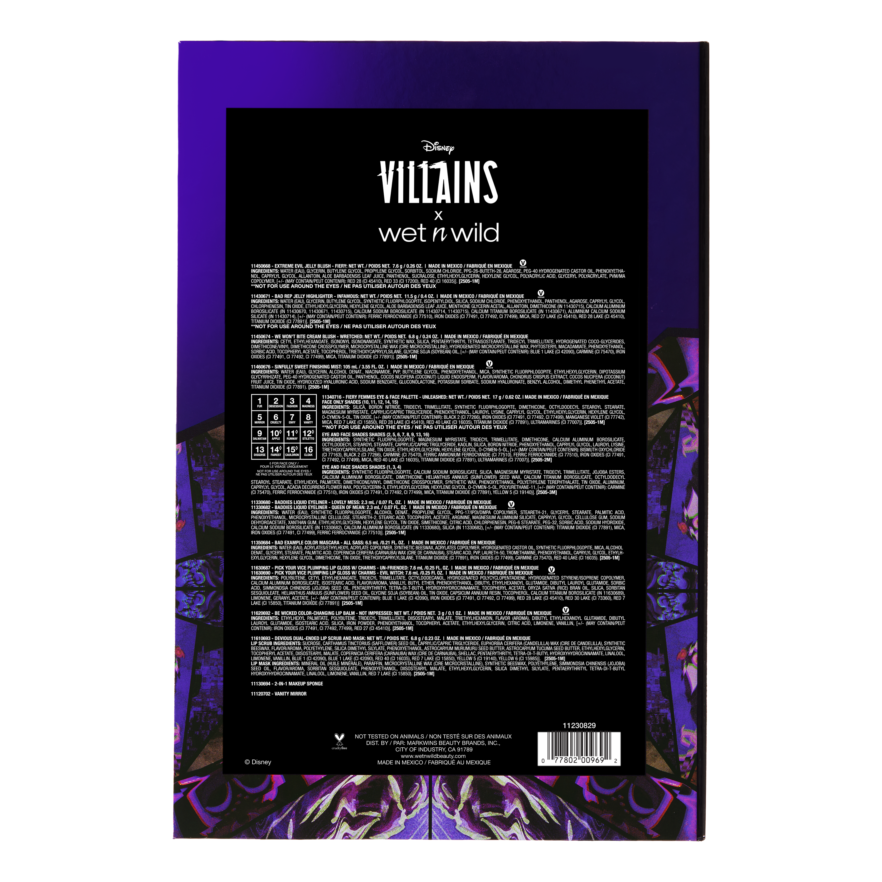 DISNEY VILLIANS PR BOX - wet n wild Beauty