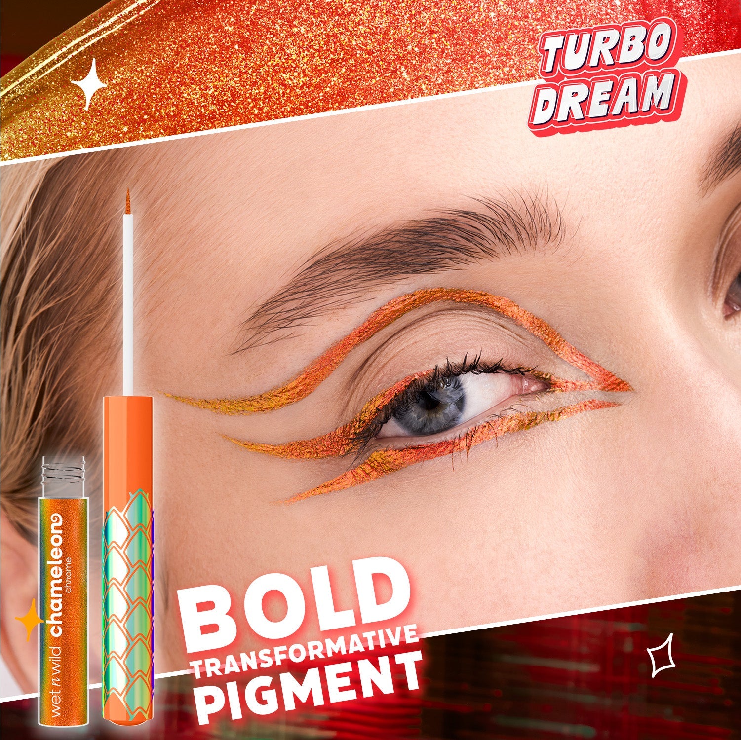Chameleon Chrome Liquid Eyeliner | Turbo Dream - wet n wild Beauty