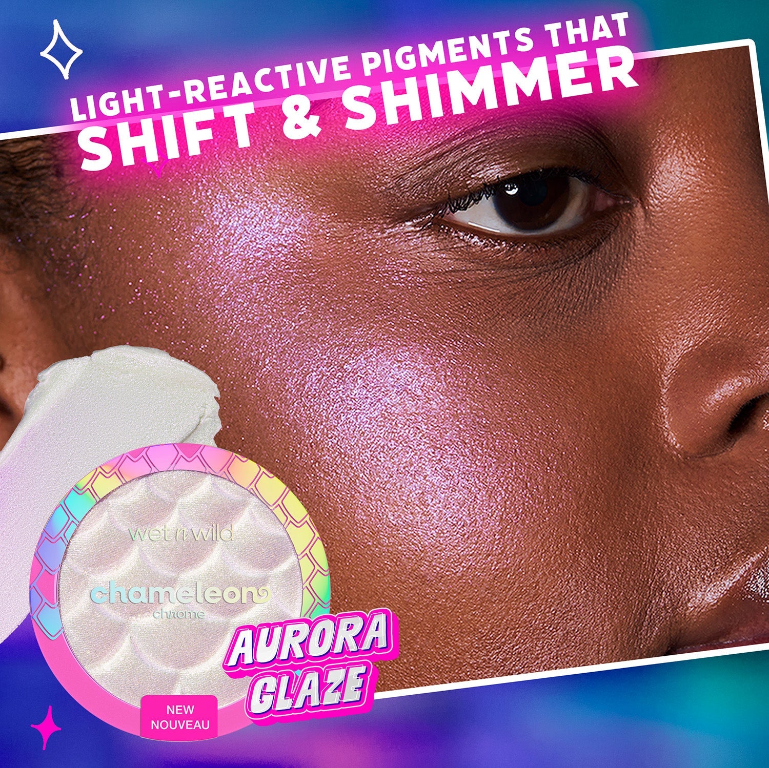 Chameleon Chrome Highlighter | Aurora Glaze - wet n wild Beauty
