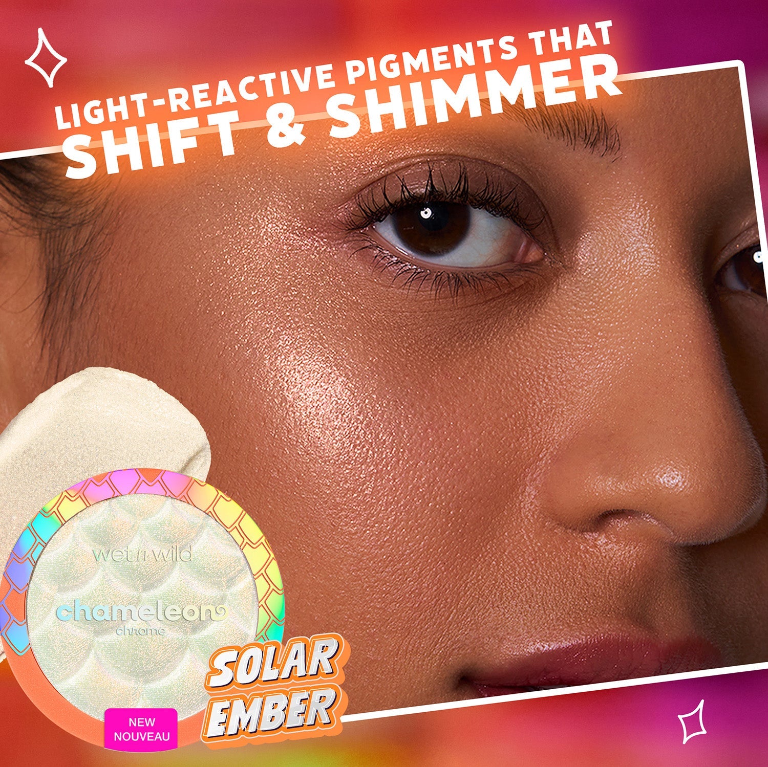 Chameleon Chrome Highlighter | Solar Ember - wet n wild Beauty