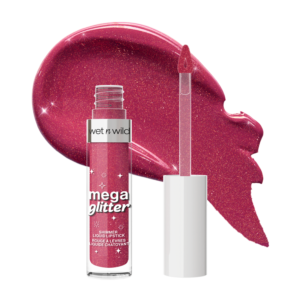 Mega Glitter Shimmer Liquid Lipstick | Pink Future - wet n wild Beauty