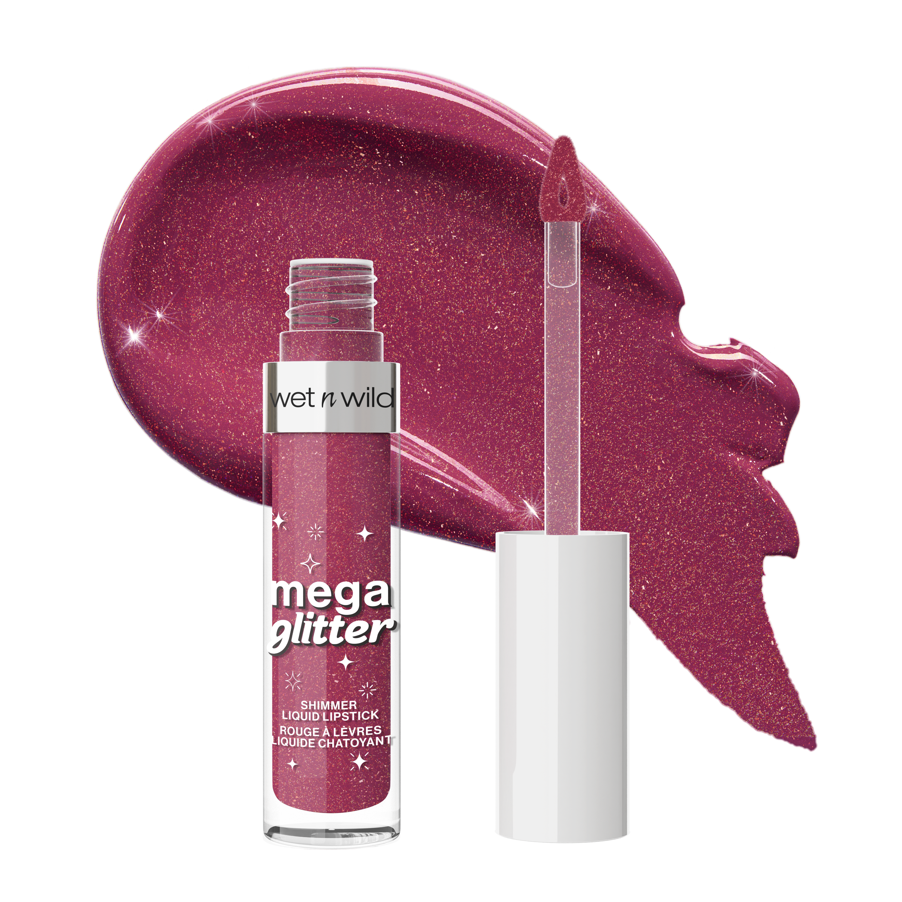 Mega Glitter Shimmer Liquid Lipstick | Pink Future - wet n wild Beauty