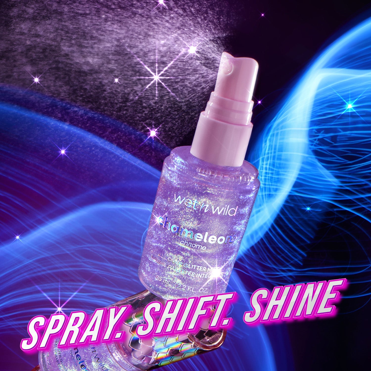Chameleon Chrome All Over Glitter Mist | Milkier Way