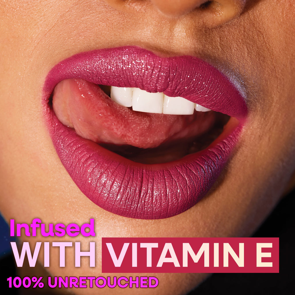 mega glitter liquid lipstick. Apply, let it dry, press lips together for the glitter reveal.