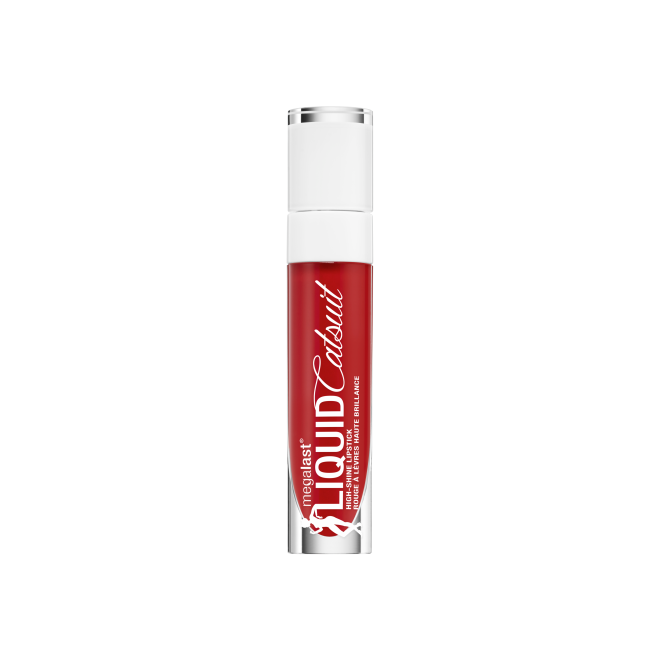 Wet n wild | MegaLast Liquid Catsuit High-Shine Lipstick- Bad Girl's Club | Product front facing cap on, with no background