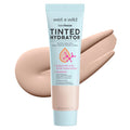 Wet n wild | Bare Focus Tinted Hydrator Tinted Skin Veil | Product front facing lid closed, with product swatch no background