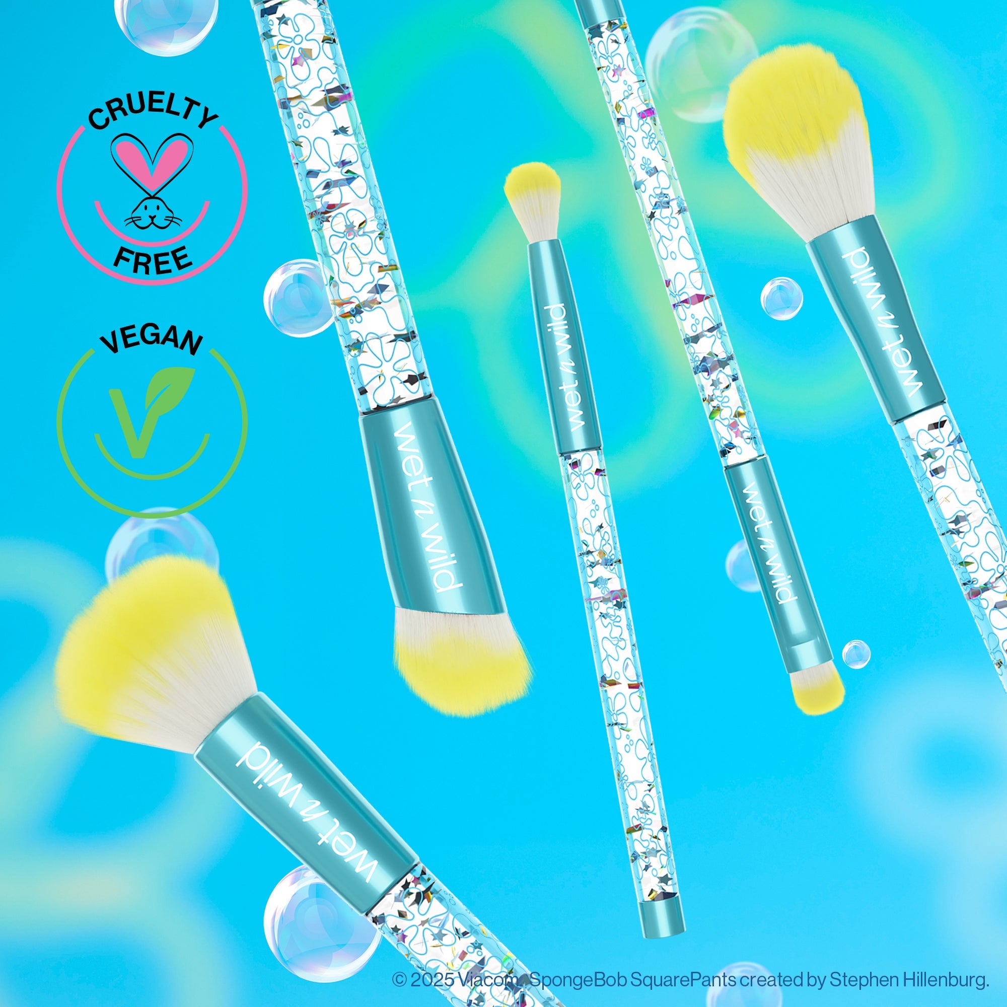 THE WATER'S FINE! 5-PIECE MAKEUP BRUSH SET - wet n wild Beauty